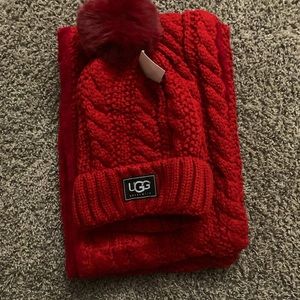 Ugg hat and scarf
